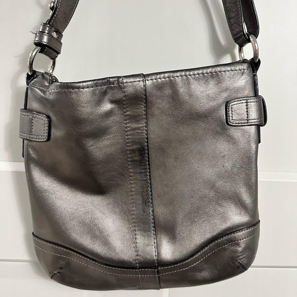 Covertible Chain Duffle purse silver / petwer / anthracite - Picture 4 of 6